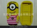 iPhone4S手机保护套 二代神偷奶爸卡通硅胶手机套 苹果手机壳批发