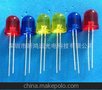 F10圆头红光 10mm 草帽头有边无边红光 led照明
