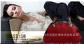 1314喜气新娘系列绣花亮面荔枝纹女包 红色手提包高档中性包