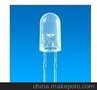 厂家供应LED白发绿光二极管/F5短脚圆头无边白发绿灯/高品质绿光