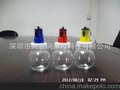 厂家直销 鱼瓶批发 发光鱼瓶 七彩发光瓶 qq瓶