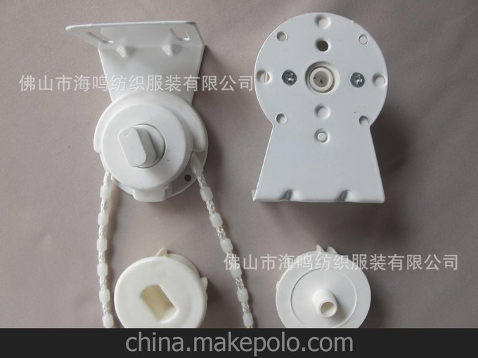 廠家直銷 優(yōu)質(zhì)卷簾制頭1.1mm通用型制頭鐵腳防銹漆PP加厚塑料圖片