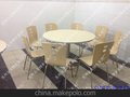 不锈钢快餐桌椅/食堂餐桌椅/曲木肯德基餐桌/分体餐桌/钢木餐桌