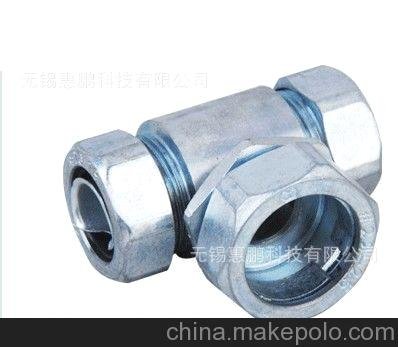 三通DAT接頭，三通T字形接頭.包塑軟管，金屬軟管三通T字型Φ38圖片
