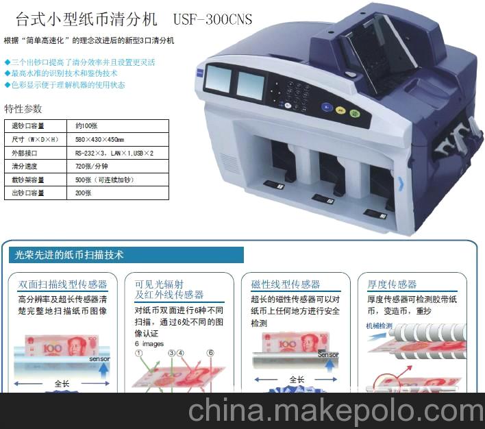 GLORY(光榮)USF－300CN 清分機