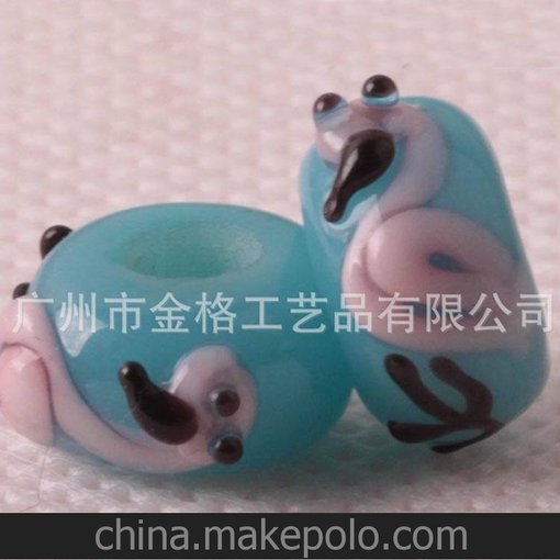 供應日本琉璃飾品 琉璃穿孔動物 手鏈配件珠圖片