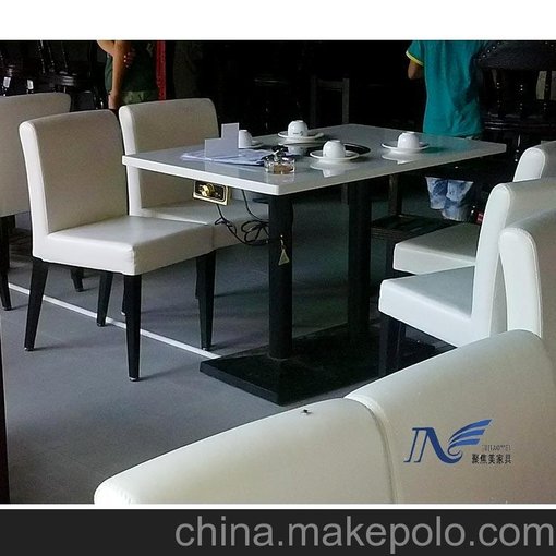 深圳廠(chǎng)家生產(chǎn)大理石火鍋餐桌，防火板火鍋餐桌，石英石火鍋餐臺圖片