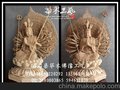 莆田佛像订做批发 88CM白胚香樟木佛像 千手观音菩萨 用品