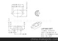 供应花生米路灯透镜东莞厂家供应XP85135路灯LED透镜 LD002