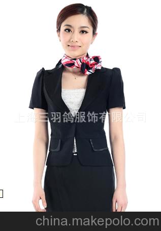 廠家批發短袖裙裝空姐誘惑酒店制服 空姐裝工作制服 現貨