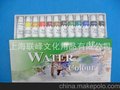 厂家直销12ml12色水彩颜料套装 色泽鲜艳 全国免检 产品