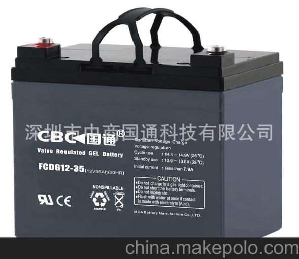 CBC國(guó)通深循環(huán)膠體免維護(hù)蓄電池FCDG12V-35AH圖片