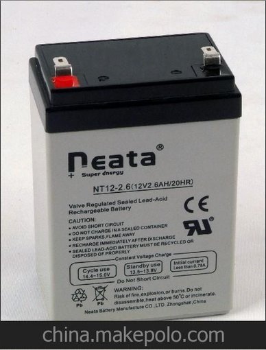 應急燈 閥控式免維護鉛酸蓄電池 NT12V-2.6AH圖片