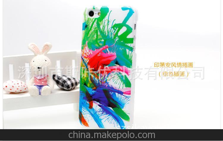 QQ卡通圖案IMD印刷手機殼 廠家直銷iphone5個性手機殼 IMD手機殼