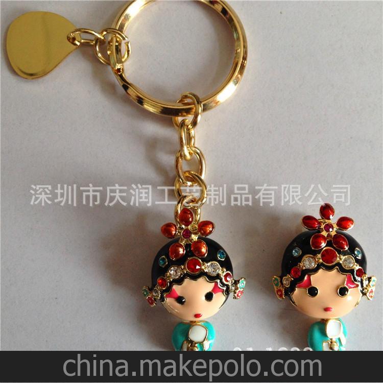 雙喜情侶鑰匙扣 琺瑯鑰匙扣 立體滴油鑰匙扣