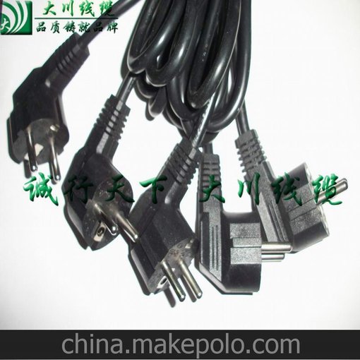 企業(yè)集采 供應(yīng) 歐規(guī)電源線 兩芯三芯 防斗 插頭電源線圖片
