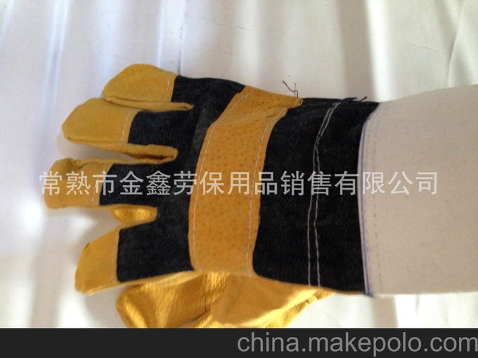 勞保手套 短皮手套 工業(yè)防護(hù)手套 耐磨手套 電焊手套圖片