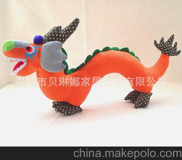 廠家供應(yīng)2012龍年玩具 生肖吉祥物 仿真龍公仔玩具圖片