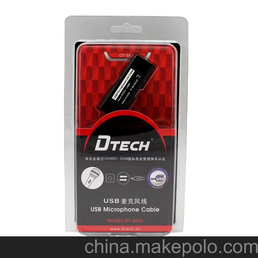 帝特 DT-5032 USB轉換單口麥克風(fēng)線(xiàn)USB數字高品質(zhì)音頻輸入轉接線(xiàn)圖片