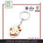 东莞生产批发五金饰品 hello kitty头部钥匙扣，博利五金饰品