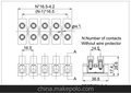 WJ18H贯通式接线端子 螺钉式PCB接线端子