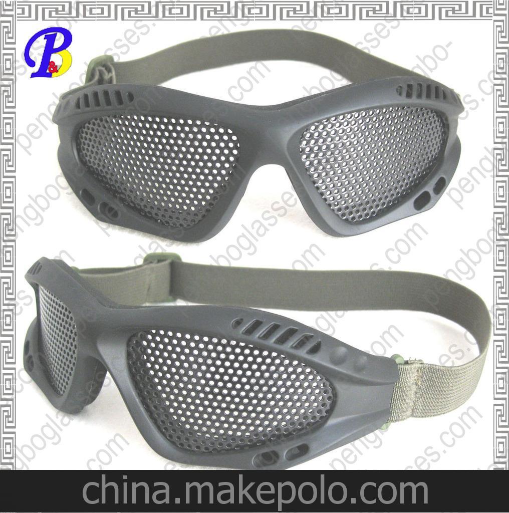 Protection shooting goggles 防護(hù)用射擊風(fēng)鏡 小鐵網(wǎng)防護(hù)眼鏡