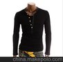 男士韩版修身军绿色潮流POLO衫 蓝鱼服饰