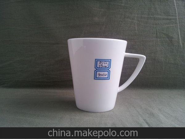 陶瓷杯批發(fā) 創(chuàng)意水杯廣告禮品套裝異形白胎杯禮品杯 現(xiàn)貨特價(jià)圖片