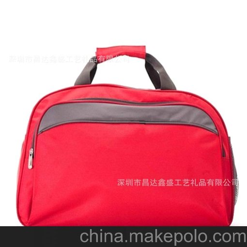 大容量旅游包，時(shí)尚可愛(ài)運(yùn)動(dòng)包，手提式紅色健身包，深圳廠家定制圖片