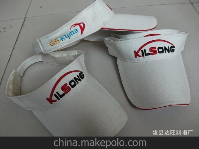 立體繡花空頂禮品太陽帽 按要求：印刷 刺繡 熱轉(zhuǎn)印LOGO圖片