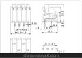 WJ250A-3.5弹簧式PCB接线端子 原厂热销端子 塑壳接线端子