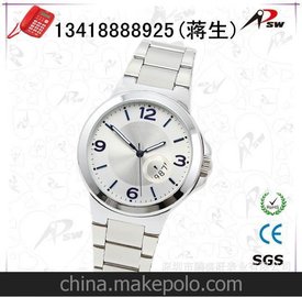 手表廠家供應(yīng) 韓版時(shí)尚情侶手表 日歷防水手表 鋼帶對(duì)表腕表