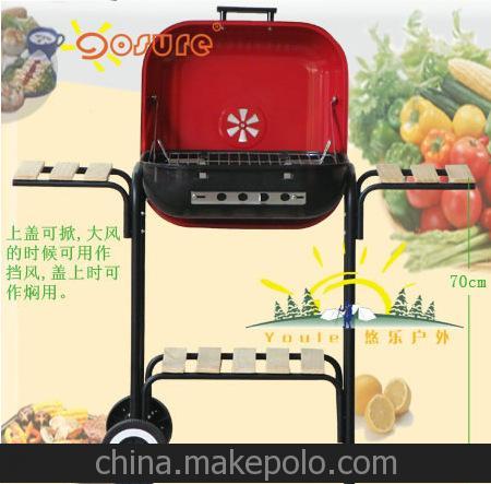 户外烧烤架 BBQ烧烤炉 新款木板汉堡炉，美国出口-优质一手厂家！