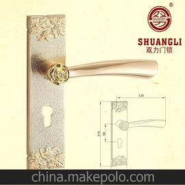 奢华玫瑰花K金锌合金执手室内门锁 锁具批发 ZM17-11 KG 双力品牌