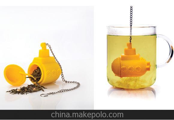 潜水艇创意硅胶茶包
